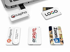 Mini Spin Wallet Card USB Flash Drive