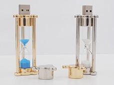 Sand Timer Metal Hourglass USB Flash Drive