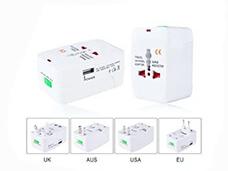 5V 1A USB Port World Travel Adapter