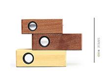 Natural Bamboo Desktoptablet Mini Speaker Player