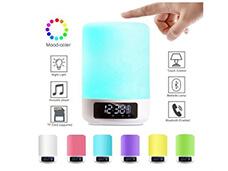 Touch Control Music Sound Box Alarm Clock Bluetooth Wireless Speaker