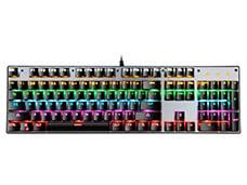 2021 USB Wired Metal Mechanical Gaming Keyboard with RGB Lighting for Gamers